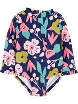 Roupa de banho Simple Joys by Carter's Girls Floral de 1 peça 3T