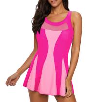 Roupa de banho Zando Hot Pink para mulheres plus size 18-20