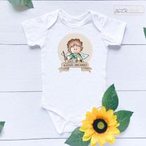 Roupa De Bebe Body Bori Macacão São Rafael Arcanjo Algodão Roupa De Bebe Body Bori Macacão São Rafael Arcanjo Algodão