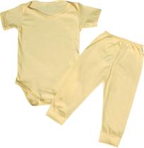 Roupa De Bebe Body Mijão Amarelo Bebê Roupa De Bebe Body Mijão Amarelo Bebê