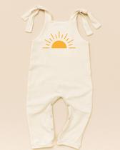Roupa de Bebê Boho Jardineira Macacão Bebê 100% Algodão Malha Primeira Volta ao Sol