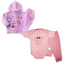 Roupa De Bebê Bonita Barata Kit 4 Peças Saída De Maternidade