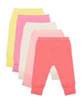 Roupa de Bebê Calça Bebê Mijão Vira Pé Kit 5 Peças Feminino
