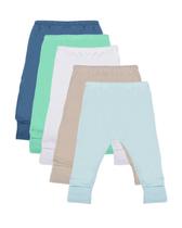 Roupa de Bebê Calça Bebê Mijão Vira Pé Kit 5 Peças Masculino