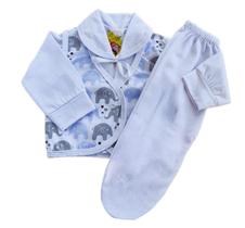 Roupa De Bebe Kit 3 Pçs Conjunto Pagão Mijão Recém Nascido