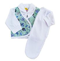 Roupa De Bebe Kit 3 Pçs Conjunto Pagão Mijão Recém Nascido