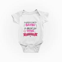 Roupa de Bebe Mesversário Body Bebê Amor da Titia Sou Eu 2