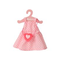 Roupa de Boneca Vestido Corações Com Cabide - Metoo Roupa de Boneca Vestido Corações Com Cabide - Metoo