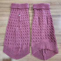 Roupa de Cachorro Gato Frio Inverno Buraco para Coleira Pequenos Medios Grande Porte Cor:Rosa ChicleteTamanho:M