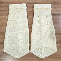 Roupa de Cachorro Gato Frio Inverno Buraco para Coleira Pequenos Medios Grande Porte
