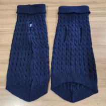 Roupa de Cachorro Gato Frio Inverno Buraco para Coleira Pequenos Medios Grande Porte