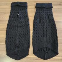 Roupa de Cachorro Gato Frio Inverno Buraco para Coleira Pequenos Medios Grande Porte