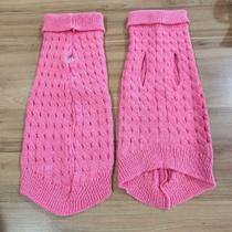 Roupa de Cachorro Gato Frio Inverno Buraco para Coleira Pequenos Medios Grande Porte