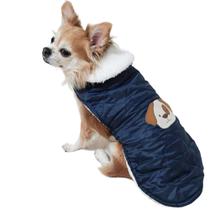 Roupa De Cães E Gato Colete Inverno Roupa De Frio Azul Roupa De Cães E Gato Colete Inverno Roupa De Frio Azul