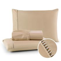 Roupa de Cama 400 Fios Queen 3 Peças Ponto Palito