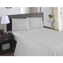 Roupa de Cama Casal 400 Fios 4 Peças Toque Acetinado 100% Macio Casa Dona Roupa de Cama Casal 400 Fios 4 Peças Toque Acetinado 100% Macio Casa Dona