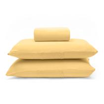 Roupa de Cama Casal Lisa Com Elástico Clean Toque Suave