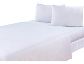 Roupa De Cama Casal Padrão Avulso Fibra Branco