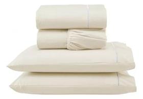 Roupa de Cama Casal Queen 400 Fios Micropercal 3 Pçs Jogo de Lençol Extra Macio Palha