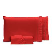 Roupa de Cama Casal Queen Size Jogo Lençol 400 Fios Micropercal 3 Pçs Toque Macio Premium