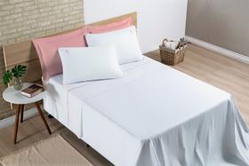Roupa de cama casal queen size madri jogo de cama liana exclusivo bordado 200 fios 100% algodao super macio