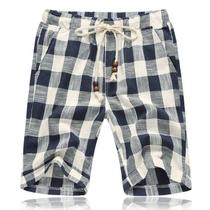 Roupa de Cama de Algodão Masculino Casual Shorts Bermuda Shorts =(M)