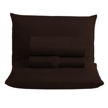 Roupa de Cama Jogo de Lençol Casal Queen 04 Peças 170 Fios com Elástico Toque Macio Hotel Pousada Liso