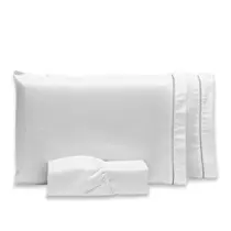 Roupa de Cama Jogo Lençol Casal Queen Size 400 Fios Micropercal 3 Peças Toque Macio Premium - F.V Enxovais