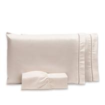 Roupa de Cama Jogo Lençol Casal Queen Size 400 Fios Micropercal 3 Peças Toque Macio Premium - F.V Enxovais