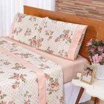 Roupa de Cama Lençol Casal King Estampado 4 Peças/ Lindas Estampas - Oferta