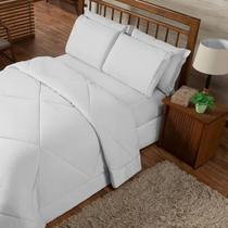 Roupa De Cama + Lençol Dupla Face Casal Box 6 Pçs Edredom Roupa De Cama + Lençol Dupla Face Casal Box 6 Pçs Edredom
