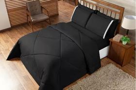 Roupa De Cama + Lençol Dupla Face Casal Box 6 Pçs Edredom Roupa De Cama + Lençol Dupla Face Casal Box 6 Pçs Edredom