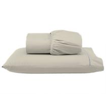 Roupa de Cama Lençol Solteiro 200 Fios Algodão 3 Peças em Ponto Palito Anti-Pilling com Toque Suave Premium