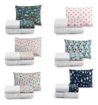 Roupa De Cama Lençol Solteiro 3 Peças Microfibra Estampado