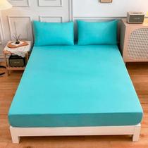 Roupa de Cama Lisa Simples Toque de Algodão Soft