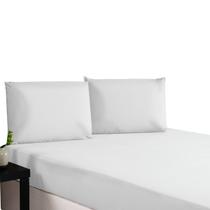 Roupa de Cama Micropercal 300 Fios Tecido Soft Queen 3 Peças