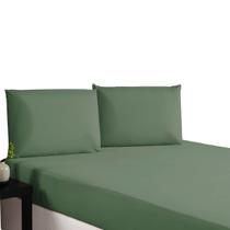 Roupa de Cama Micropercal 300 Fios Tecido Soft Queen 3 Peças