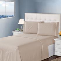 Roupa de Cama Queen 400 Fios 4 Peças Toque Acetinado 100% Macio Casa Dona