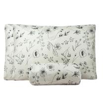Roupa de Cama Queen Basic Tecido 180 Fios Poliéster 03 Peças - Minimal Floral Roupa de Cama Queen Basic Tecido 180 Fios Poliéster 03 Peças - Minimal Floral