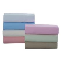 Roupa de Cama Solteiro Percal 200 Fios 100% Algodão Premium Lençol de Cima Sem Elástico