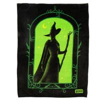 Roupa de cama Throw Franco Collectibles Wicked Elphaba 46x60 polegadas Roupa de cama Throw Franco Collectibles Wicked Elphaba 46x60 polegadas