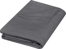 Roupa de cama Utopia de lençol plano, totalmente cinza, de microfibra macia escovada