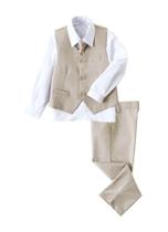 Roupa de casamento Suit YuanLu Boys Champagne Slim Fit Tamanho 12 Roupa de casamento Suit YuanLu Boys Champagne Slim Fit Tamanho 12