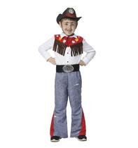 Roupa de Cowboy Infantil Com Cinto Fantasia de Festa Junina