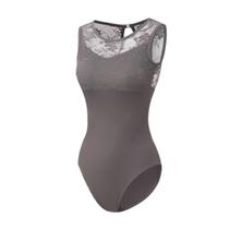 Roupa de dança feminina de balé de renda sem mangas da Leotard Lanbodance Roupa de dança feminina de balé de renda sem mangas da Leotard Lanbodance
