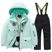 Roupa de esqui HOTIAN Boys Winter Kids Thicken, impermeável, 14 anos