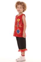Roupa de Frevo VERMELHO Menino LUXO Roupa de Frevo VERMELHO Menino LUXO