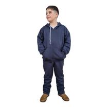Roupa De Frio Infantil Conjunto Moletom Com Capuz E Zíper