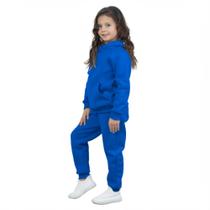 Roupa de Frio Infantil Juvenil Unissex Conjunto Moletom Flanelado Quentinho e Macio Kit 2 peças