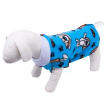 Roupa de Frio Para Cachorro e Gato Roupinha Inverno Roupa Soft Azul 02 JN Pet